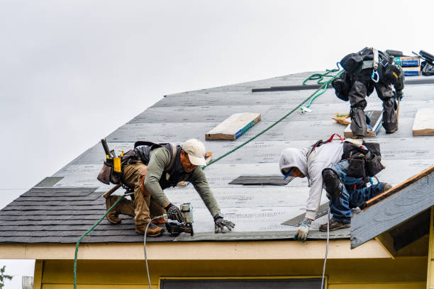 Professional Roofing technician working in Vacaville, CA
